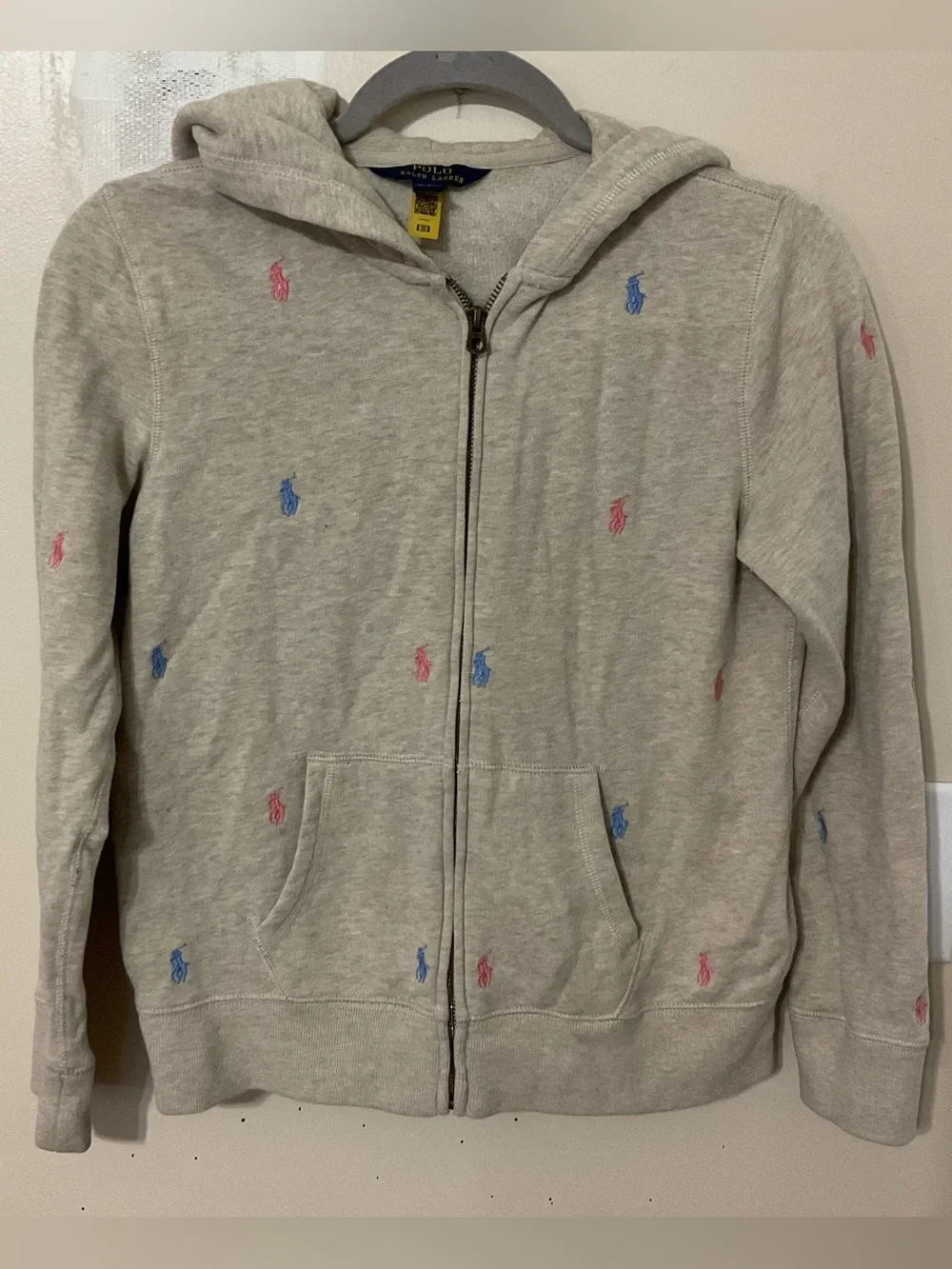 Polo Nude Embroidered Logo Full Zipper Jacket Size XL